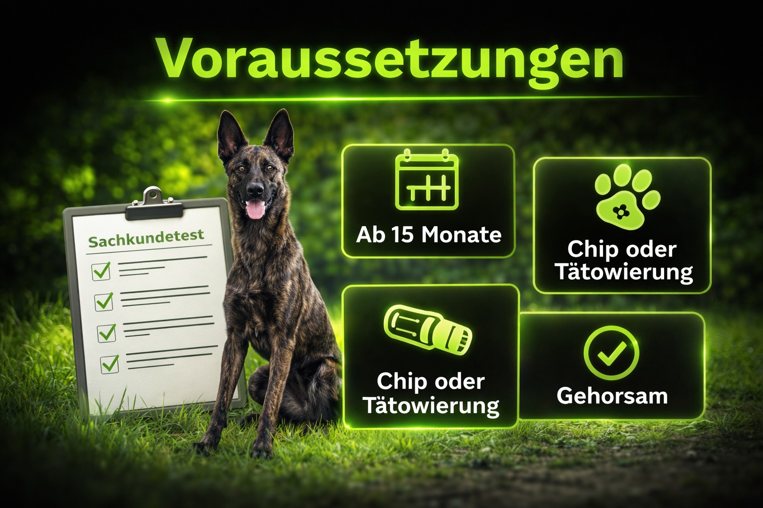 Begleithundeprüfung Voraussetzungen